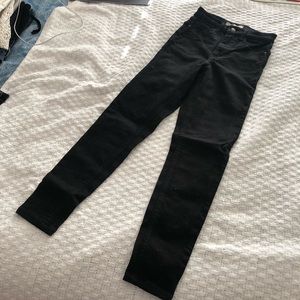 Topshop pure black Jamie jeans